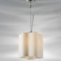 802110 Подвес NUBI 1х40W E27 ХРОМ/БЕЛЫЙ