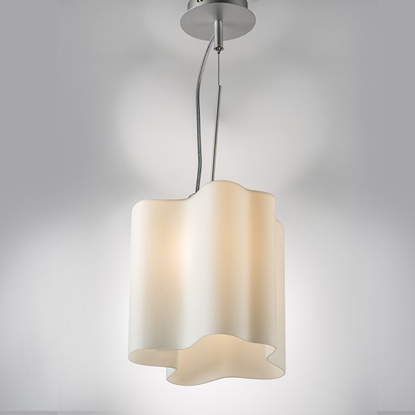 802110 Подвес NUBI 1х40W E27 ХРОМ/БЕЛЫЙ