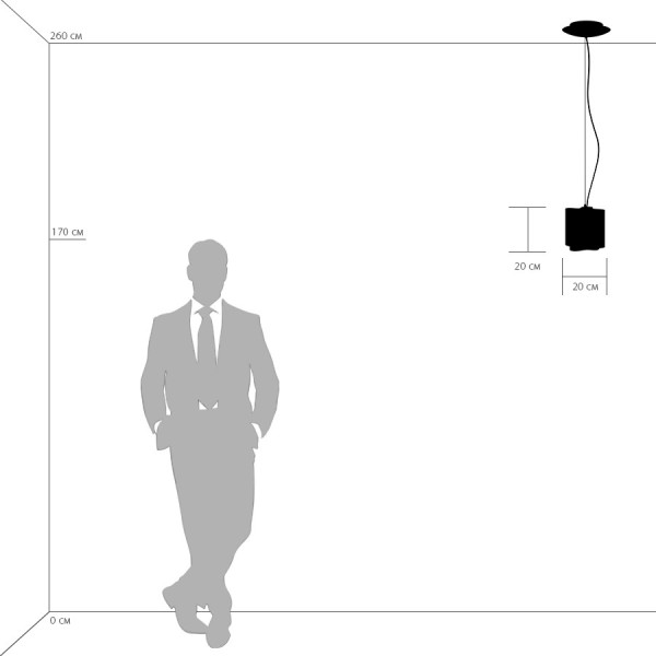 802110 Подвес NUBI 1х40W E27 ХРОМ/БЕЛЫЙ