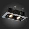 ST250.148.02 Св-к встр. Черный GU10 2*50W L245xW126xH70 220V Без ламп Встраиваемые светильники