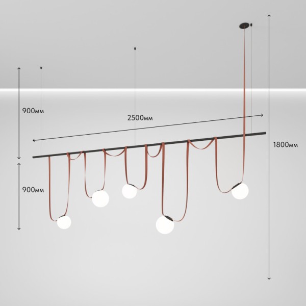 Комплект ременной трековой системы Belty на штанге Rod