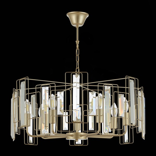 SLE103403-07 Светильник подвесной Шампань/Прозрачный E14 7*40W GIANO