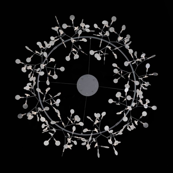 SL379.103.216 Люстра подвесная ST-Luce Серебристый/Белый LED 216*0,5W 3500K RAFINA