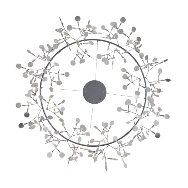 SL379.103.216 Люстра подвесная ST-Luce Серебристый/Белый LED 216*0,5W 3500K RAFINA