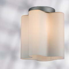 802010 Светильник NUBI 1х40W E27 ХРОМ/БЕЛЫЙ