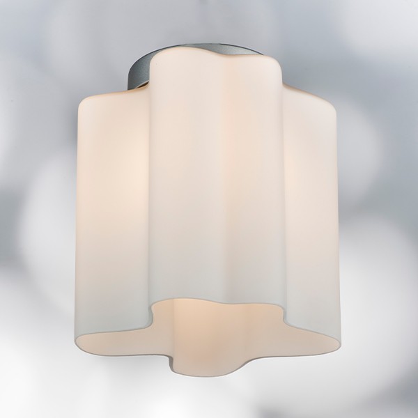 802010 Светильник NUBI 1х40W E27 ХРОМ/БЕЛЫЙ