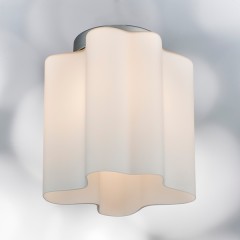 802010 Светильник NUBI 1х40W E27 ХРОМ/БЕЛЫЙ