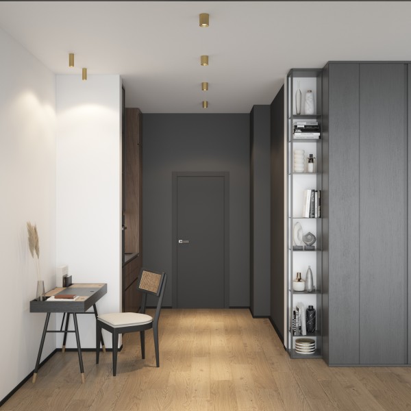 DK2615-SB Накладной светильник SHINE TUBE со светодиодом, D45*H115, IP20, 3000К, 7W, RA?90, сатинированная латунь, алюминий