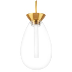 805110 Люстра COLORE LED 1х4W 240LM ЗОЛОТО/ПРОЗРАЧНЫЙ 3000K