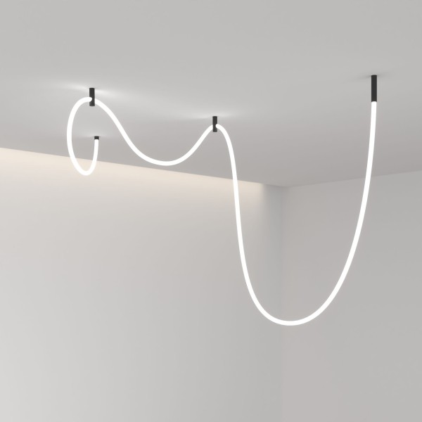 Гибкий неон 336 Led 12 Вт IP20 4200K Full light круглый дневной белый, 5 м 24V 12W 336Led 2835 IP20