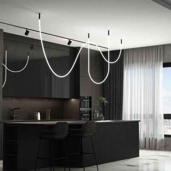 Гибкий неон 336 Led 12 Вт IP20 4200K Full light круглый дневной белый, 5 м 24V 12W 336Led 2835 IP20