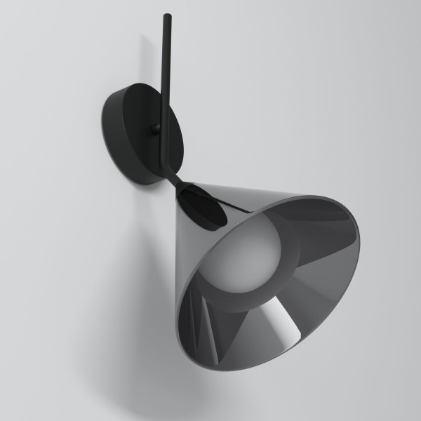 Настенный светильник со стеклянным плафоном 70161/1 черный