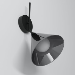 Настенный светильник со стеклянным плафоном 70161/1 черный