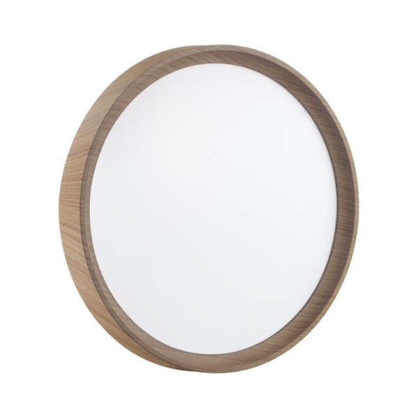 7603/CL PALE SN 175 Светильник пластик/белый/светл.коричневый под дер. LED 30Вт 4000К D330 IP43 WOODI