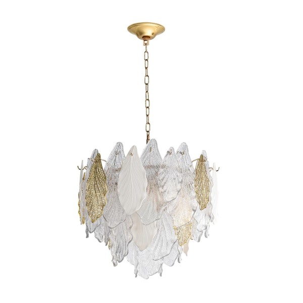 5052/8 HALL ODL24 625 золото/белый/прозрачный/металл/стекло/фарфор/металл Люстра E14 8*40W LACE