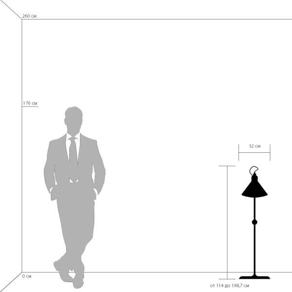 765717 Торшер LOFT 1х40W E14 ЧЕРНЫЙ