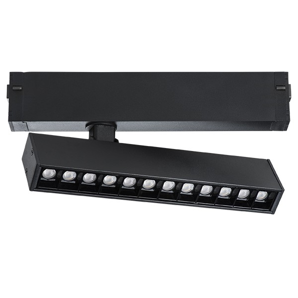 205317R Светильник д/1-фазного трека TETA LED 9W 700LM 24G ЧЕРНЫЙ PRO 3000-6000K DIM