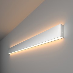 Линейный светодиодный накладной двусторонний светильник 103см 40Вт 3000К серебряный 101-100-40-103