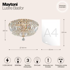 Люстра Maytoni DIA100-CL-03-G
