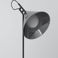 Настольный светильник со стеклянным плафоном 01186/1 черный