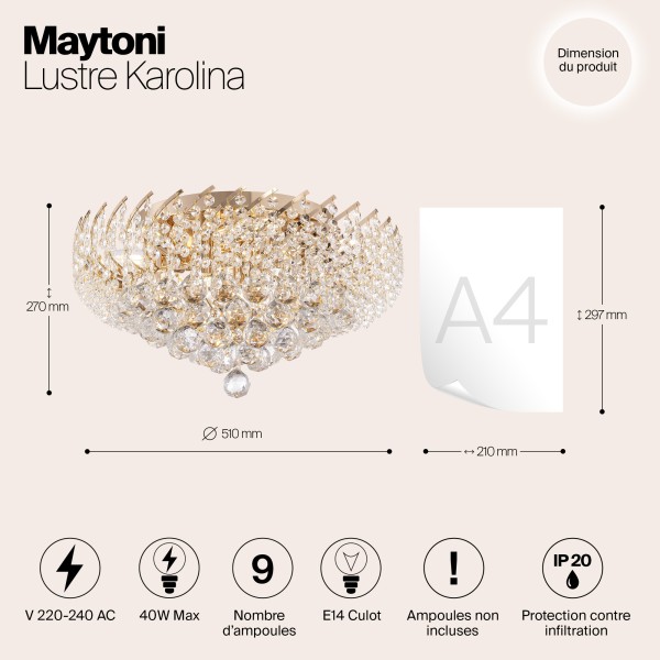 Люстра Maytoni DIA120-09-G