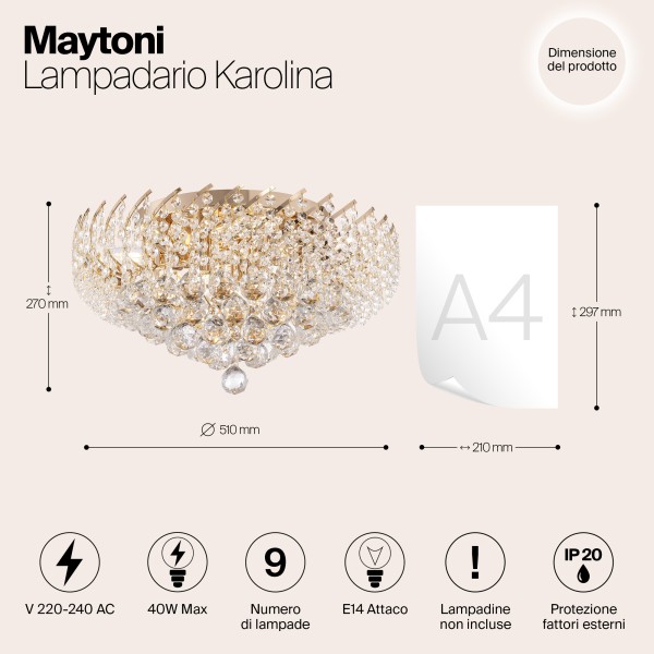 Люстра Maytoni DIA120-09-G