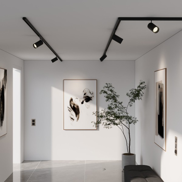 Slim Magnetic Заглушка для шинопровода Round (черный) (2шт) 85134/00 85134/00