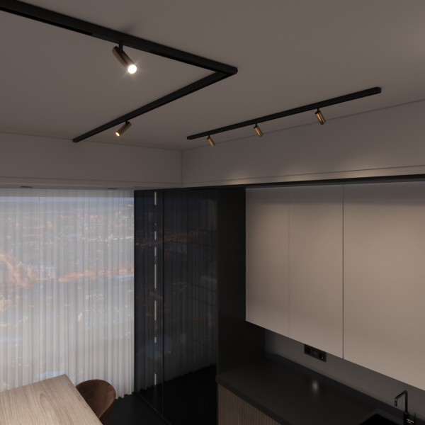 Slim Magnetic Заглушка для шинопровода Round (черный) (2шт) 85134/00 85134/00