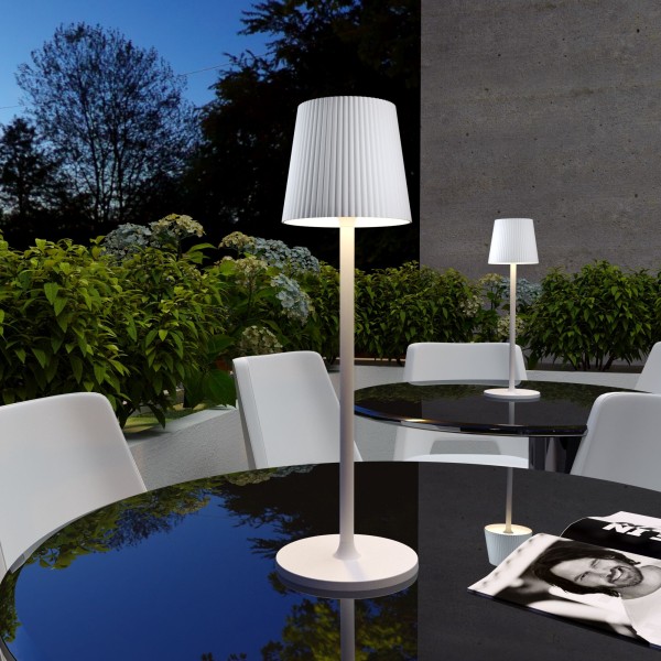 Уличный настольный светодиодный светильник Mist с аккумулятором TL70220 белый