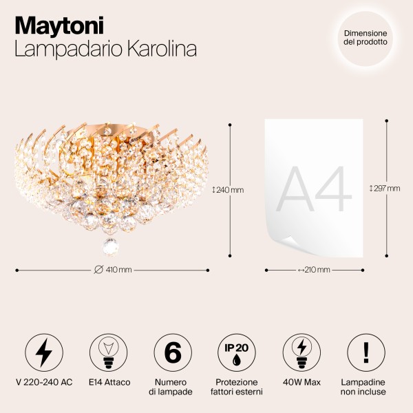 Люстра Maytoni DIA120-06-G