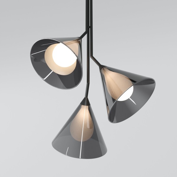 Подвесной светильник со стеклянными плафонами 70161/3 черный