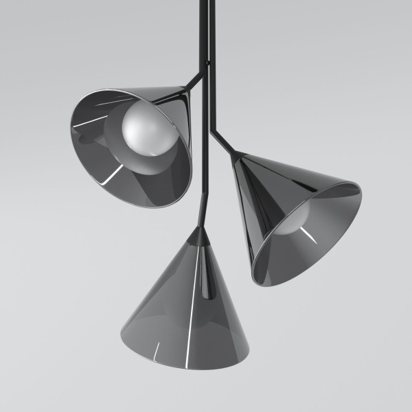 Подвесной светильник со стеклянными плафонами 70161/3 черный