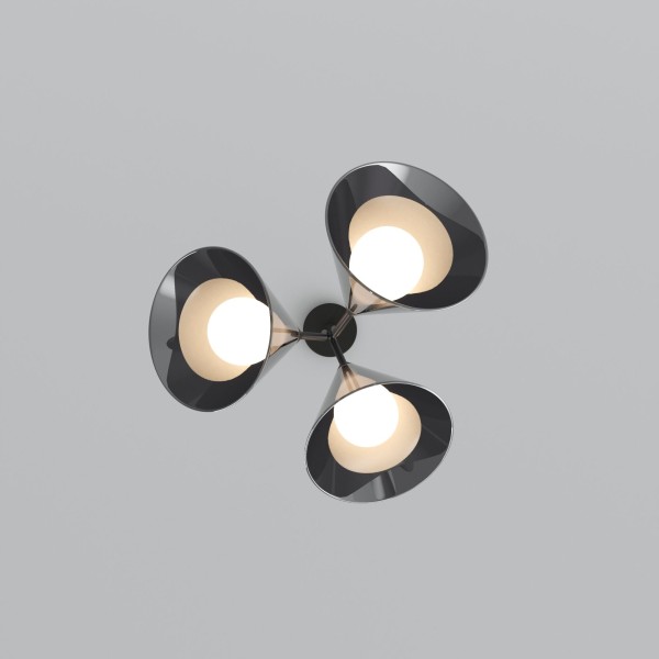 Подвесной светильник со стеклянными плафонами 70161/3 черный