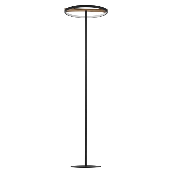 723727 Торшер LODI LED 9W 720LM ЧЕРНЫЙ/ДЕРЕВО 3000K