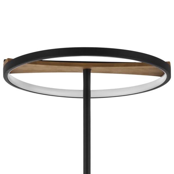 723727 Торшер LODI LED 9W 720LM ЧЕРНЫЙ/ДЕРЕВО 3000K