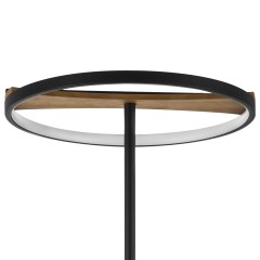 723727 Торшер LODI LED 9W 720LM ЧЕРНЫЙ/ДЕРЕВО 3000K