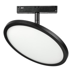 209737 Светильник поворотный 48V д/трека UNO LED 12W 1000LM 180G ЧЕРНЫЙ МАТОВЫЙ 3000K