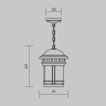 Подвесной светильник Outdoor O031PL-01BR