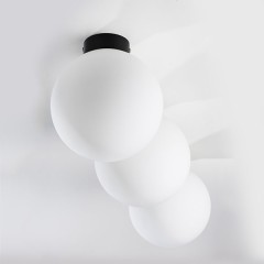 812027 Люстра GLOBO 1х40W E14 ЧЕРНЫЙ/БЕЛЫЙ