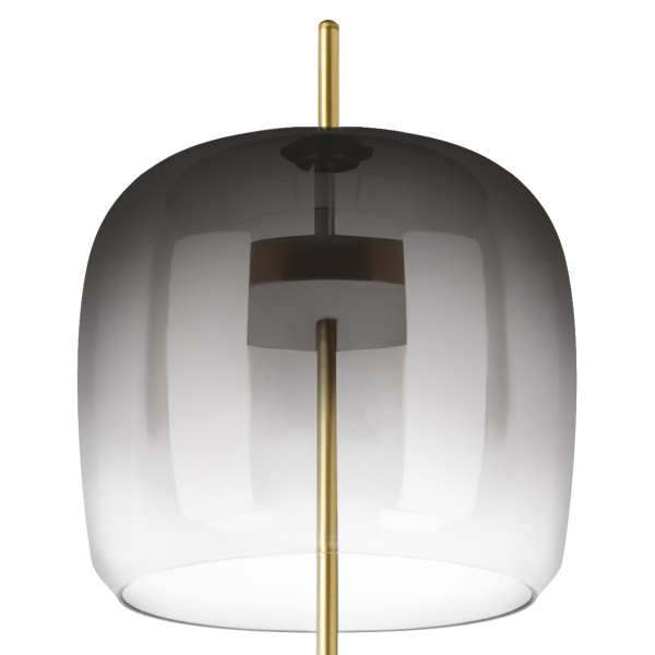 804718 Торшер CUPOLA LED 1х18W 900LM ЗОЛОТО/ДЫМЧАТЫЙ 3000K