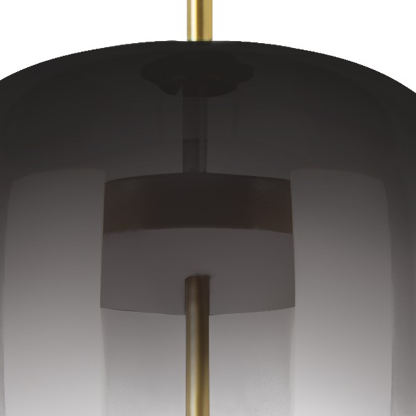 804718 Торшер CUPOLA LED 1х18W 900LM ЗОЛОТО/ДЫМЧАТЫЙ 3000K