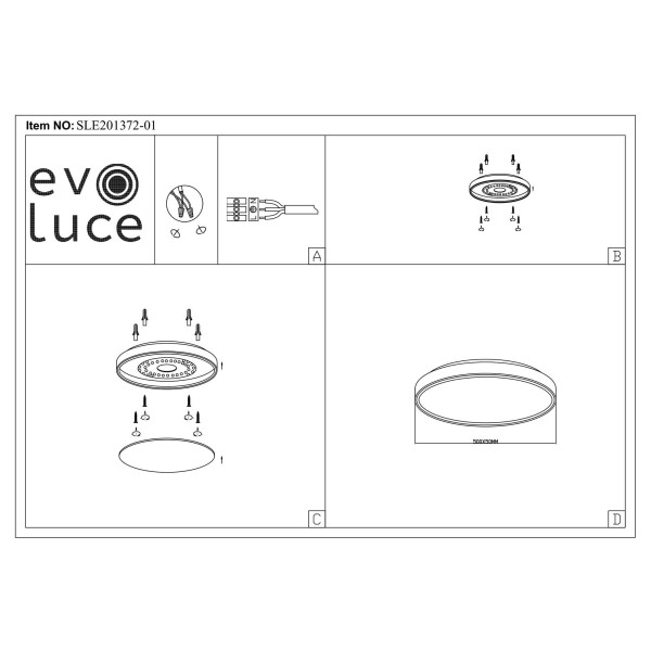 SLE201372-01 Светильник потолочный Серый, Светлое дерево/Белый LED 1*40W 3000K/4000K/6000K DELIA