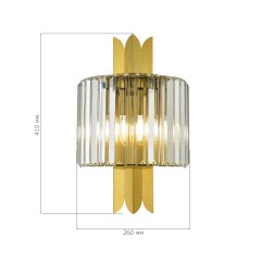 SL1635.301.02 Бра ST-Luce Латунь/Прозрачный E14 2*40W NARI