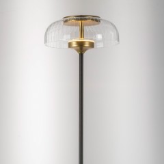 738773 Торшер ACRILE 7W LED 263LM 120G ЗОЛОТО/ЧЕРНЫЙ 3000K