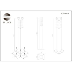 SL101.705.01 Светильник уличный наземный ST-Luce Серый/Белый LED 1*3W 4000K VIVO