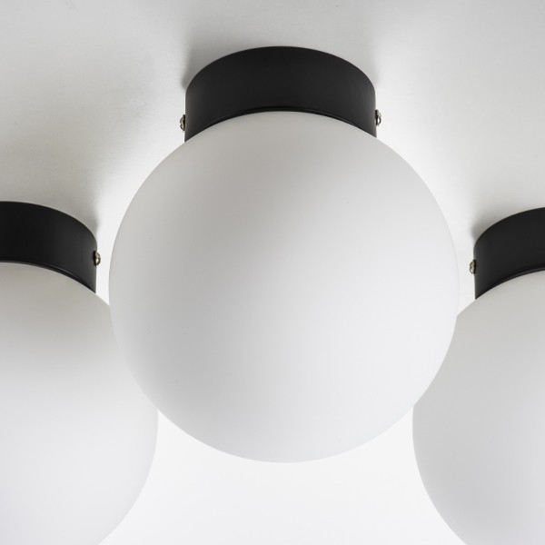 812017 Люстра GLOBO 1х40W E14 ЧЕРНЫЙ/БЕЛЫЙ