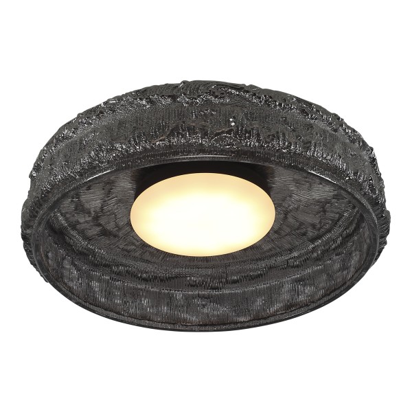 SL6143.412.01 Светильник потолочный ST-Luce черный/дымчатый LED 1*15W 4000K ANTIKE