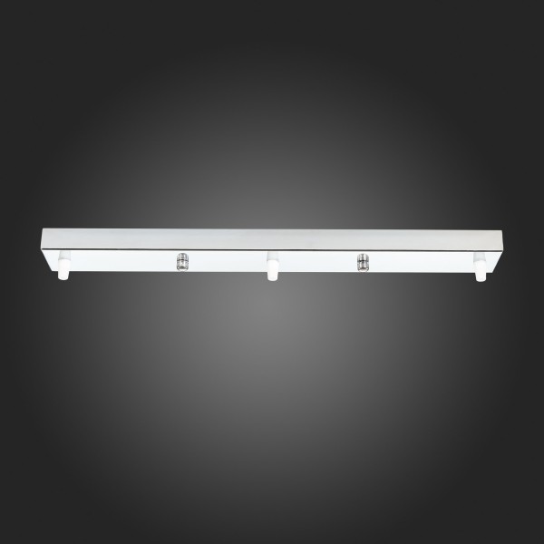 SL001.113.03 Потолочное крепление на 3 лампы (прямоугольное) ST-Luce Хром SL1