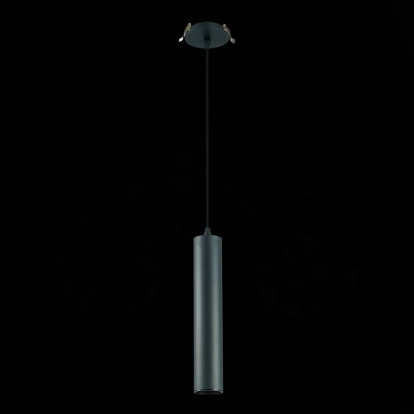 ST151.408.01 Встраиваемый подвесной светильник Черный GU10 1*50W IP20 D54xH290 220V Без ламп Подвесные светильники