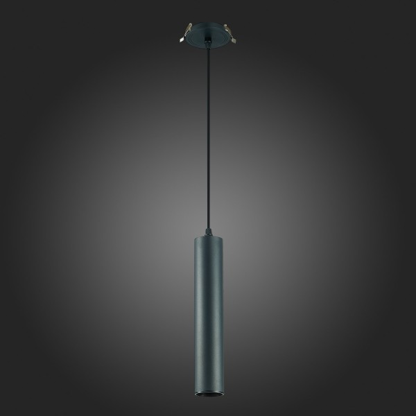 ST151.408.01 Встраиваемый подвесной светильник Черный GU10 1*50W IP20 D54xH290 220V Без ламп Подвесные светильники